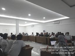Seluruh Pegawai BPS Kab. Banjarnegara Melaksanakan Rapat Dinas Bulan Oktober 2022